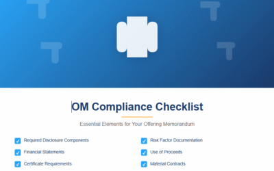 Offering Memorandum Compliance Checklist