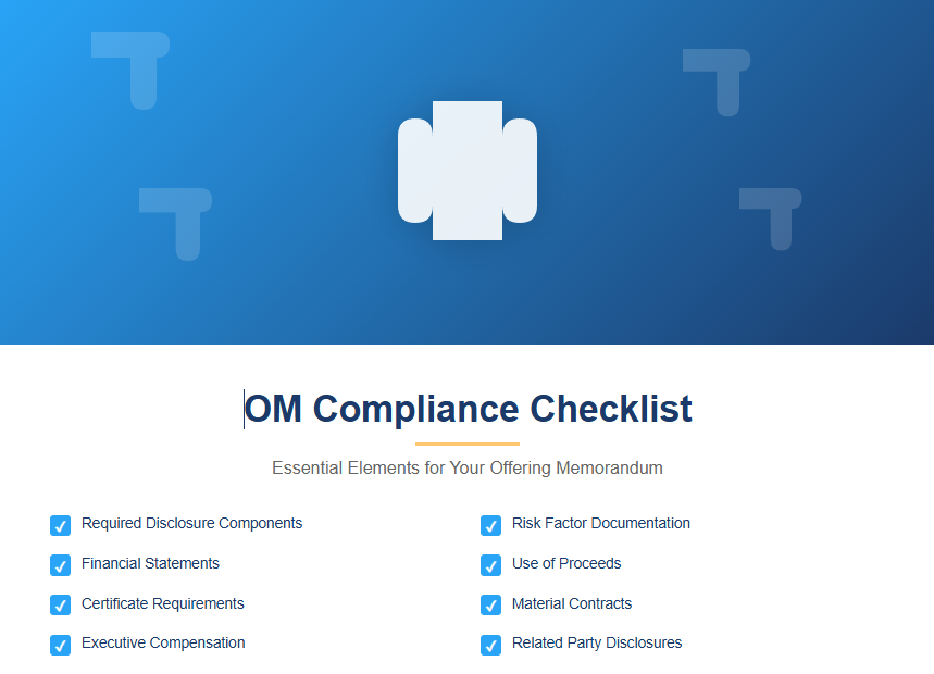 Offering Memorandum Compliance Checklist